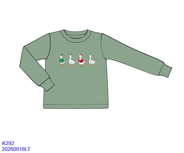 Christmas Goose Green Tee ETA early November