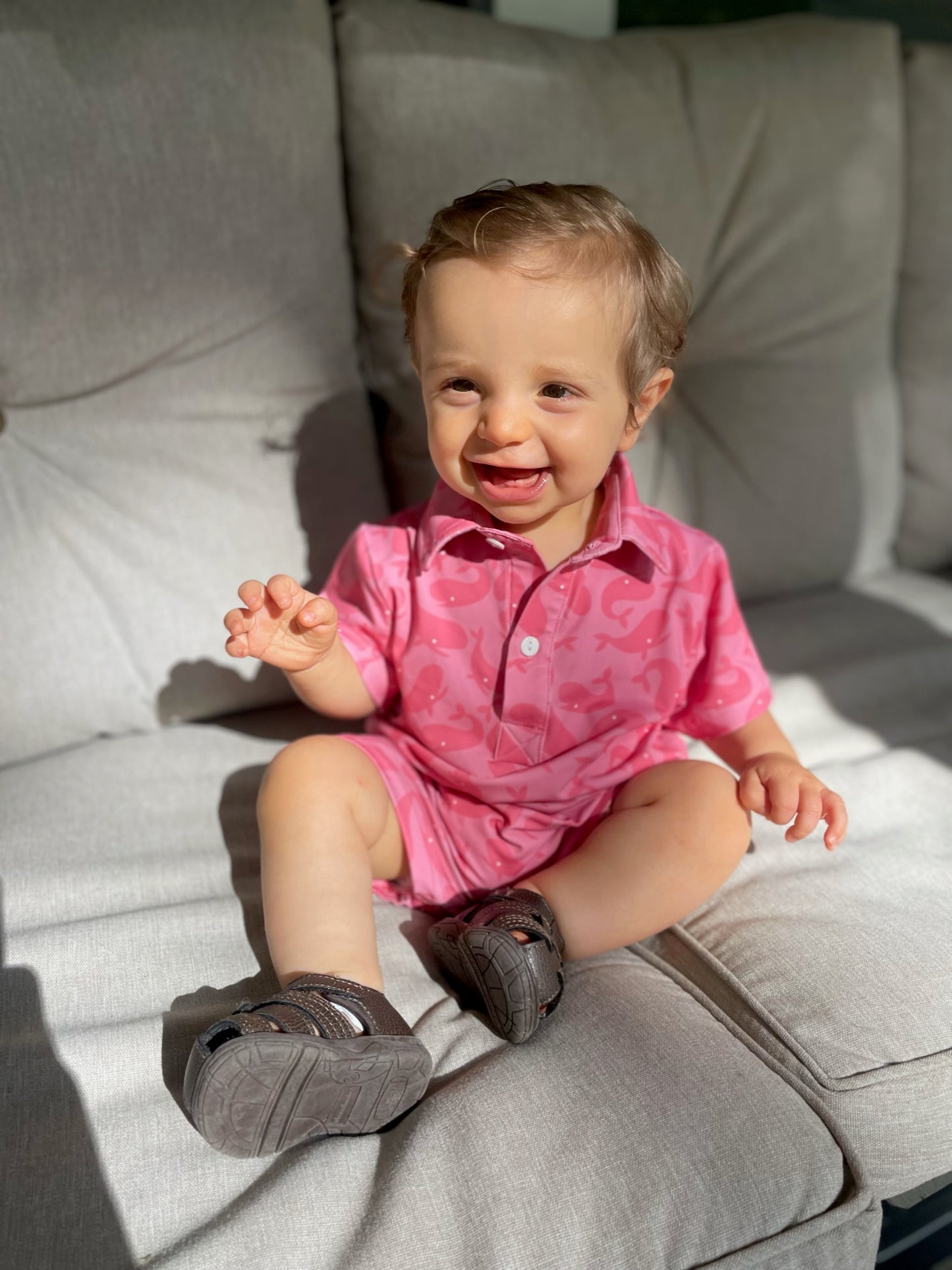 Whales & Florals Romper