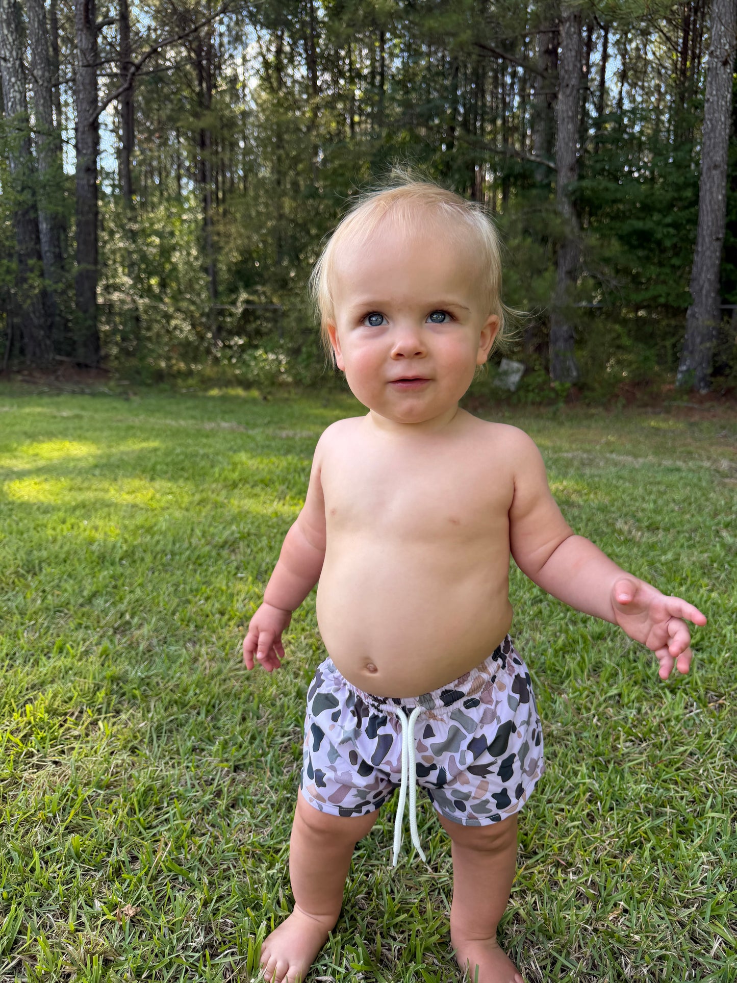 Shoreline Camo Boys Trunks