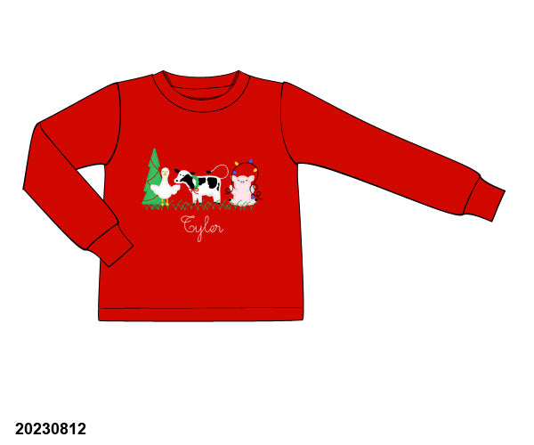 Red Boys Farm Shirt