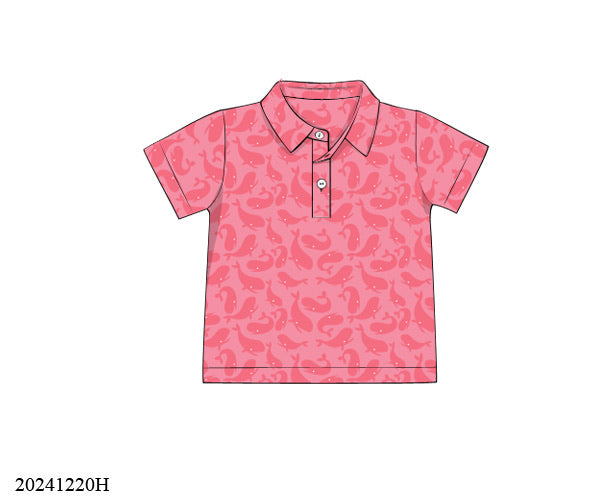 Whales & Florals Polo