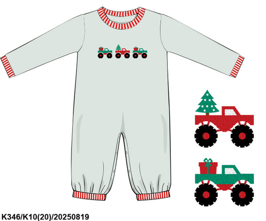 Christmas Monster Truck Romper ETA mid November