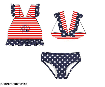 American Flag Swim Girls 2 Piece ETA early June