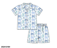 Blue Bows Kids PJ Set