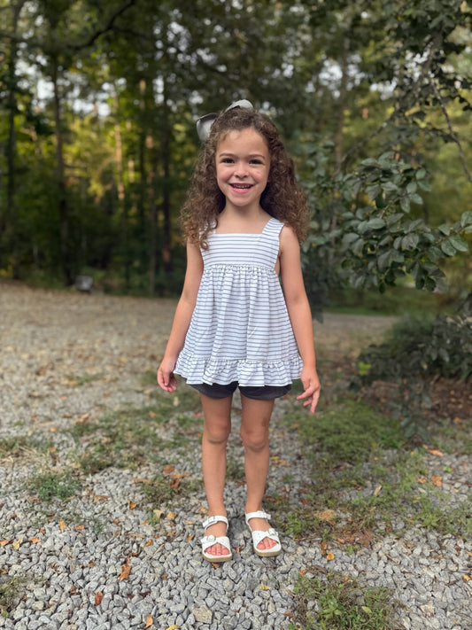 Camo & Stripes Girls Short Set