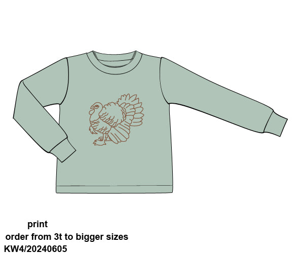 Sage Turkey Screen Print Tshirt ETA early November