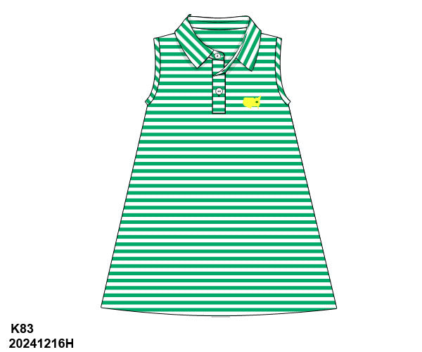 Green Striped Dress