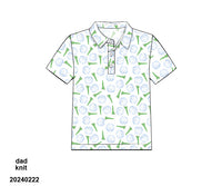 Tee Time Dad Polo
