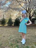 Green Striped Dress