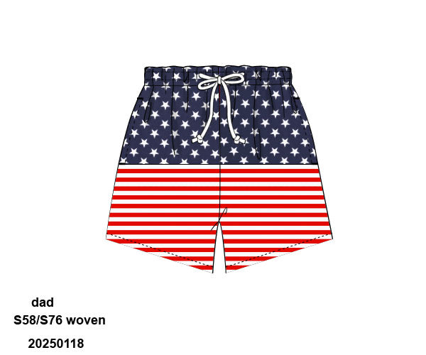American Flag Swim Men's Trunks