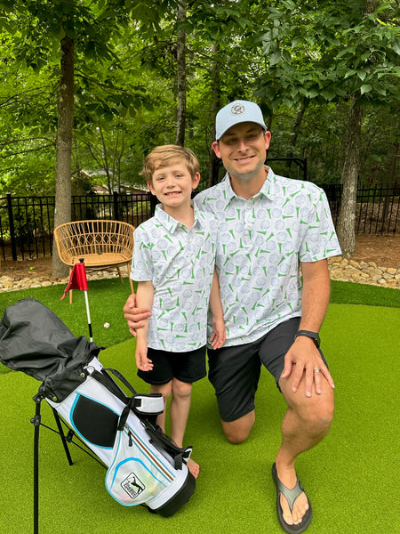 Tee Time Dad Polo