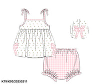 Sweet Pea Bow Cut Out Bloomer Set ETA late June