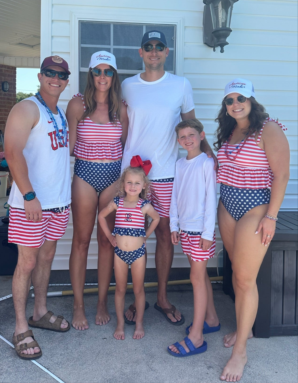 American Flag Swim Men's Trunks