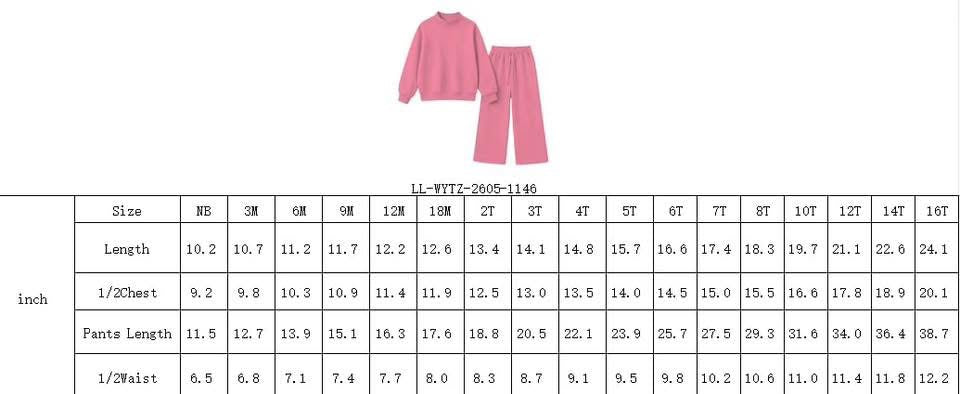Youth Mock Neck Sets ETA late October