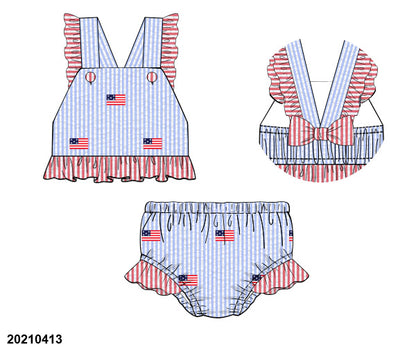 USA Flag 2 piece