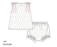 Rosebud Knit Bloomer Set