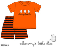 Mommy's Little Boo Boys Short Set