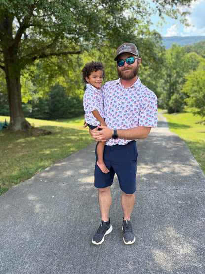 Red, White & Blue Dad Polo ETA early June