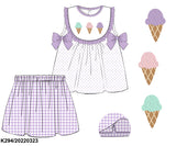 French Knot Ice Cream Skort Set