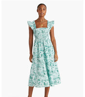 Red/Blue Swiss Dot Mom Dress