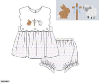 Easter French Knot Bloomer Set