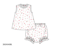 Dropping Cherry Blossoms Knit Bloomer Set