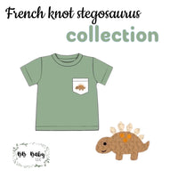 French Knot Stegosaurus Shirt