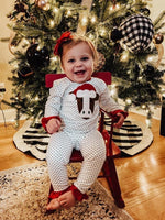 Christmas Cow Ruffle PJs