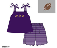 Purple Stripes Football Set