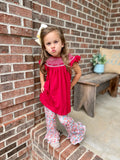 Custom Floral Pant Set