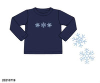 Snowflakes French Knot Shirt