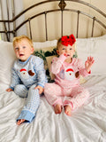 Milk & Cookies Blue PJs